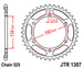 Zębatka JT Sprockets JTR1307,45 - tylna 45 zęby